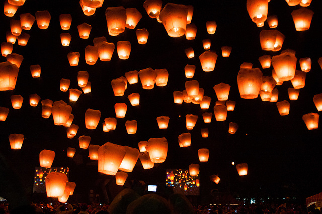 Pingxi Sky Lantern Festival Taiwan S, Types Of Lantern Lights In Taiwan