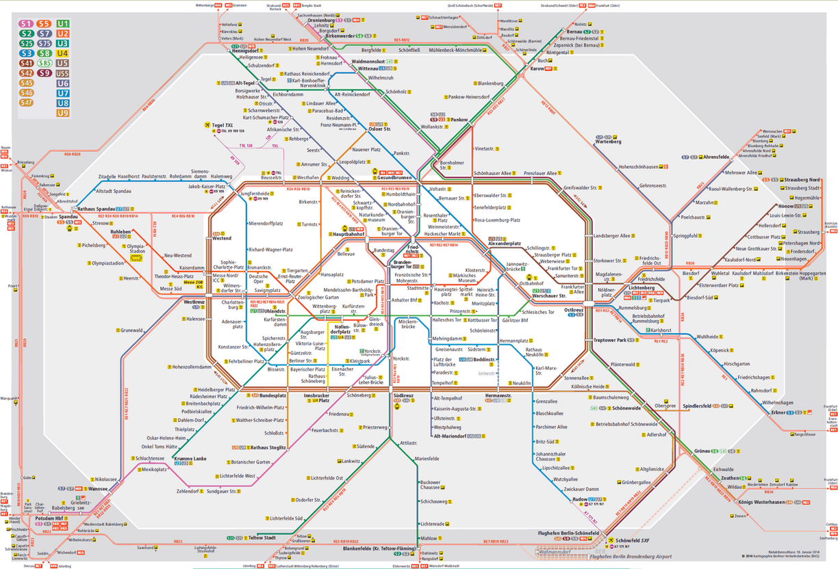 Berlin subway map