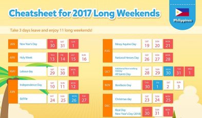 long weekends philippines 2017