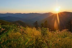 Sunset from Brown Mountain Overlook, Shenandoah National Park