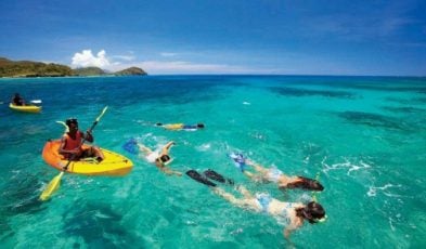 snorkelling in Fiji