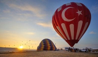 hot air balloon in turkey